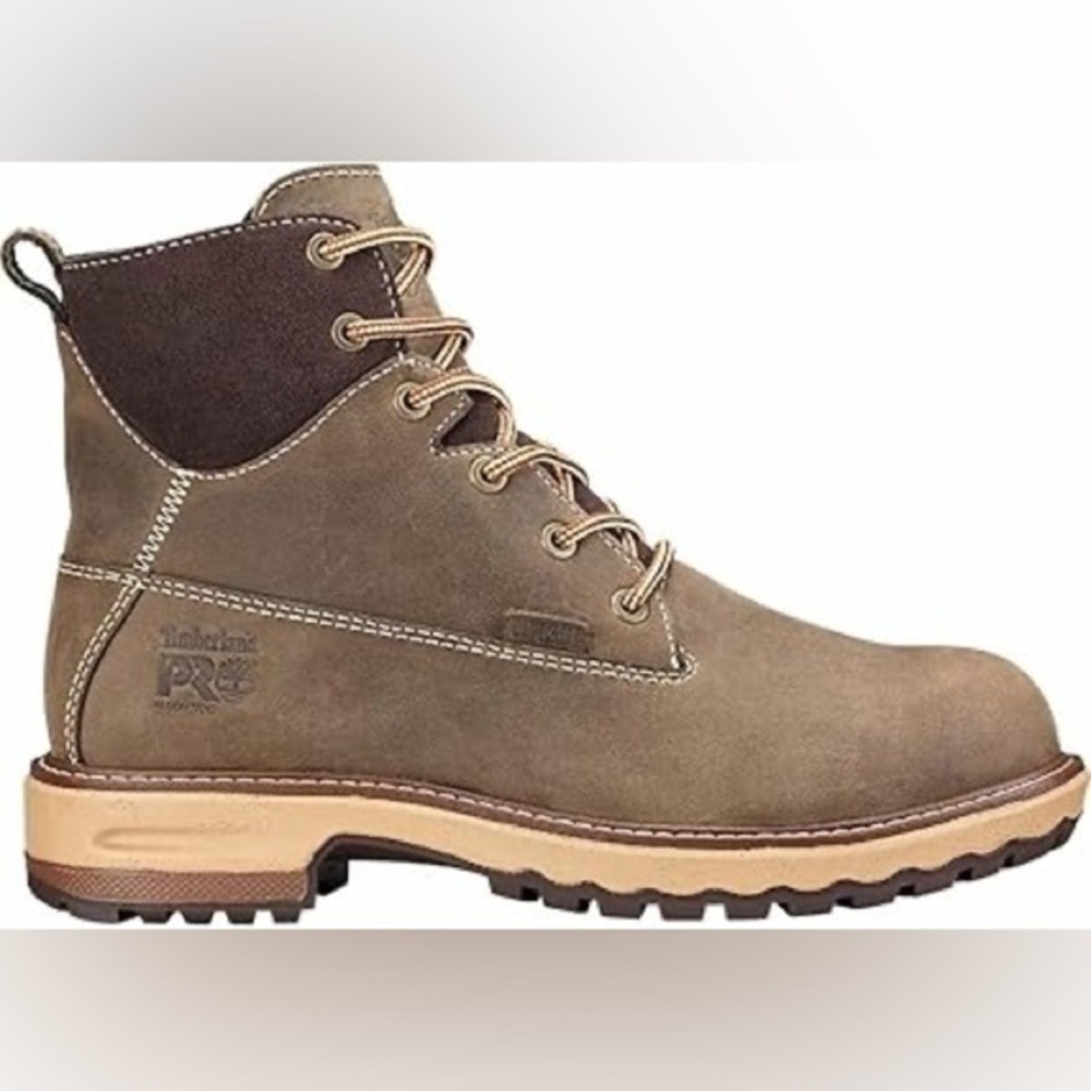 Timberland PRO Women's Taupe/Brown Lace-Up Safety Boot